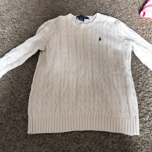 Ralph Lauren cream cable knit sweater